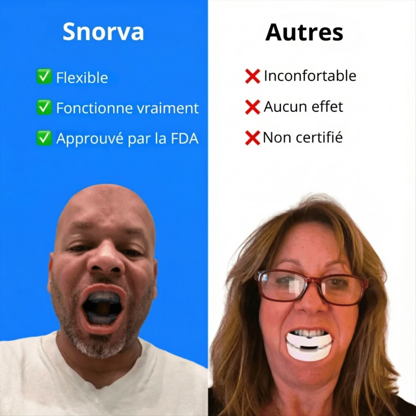 Prothèse anti-ronflement Snorva